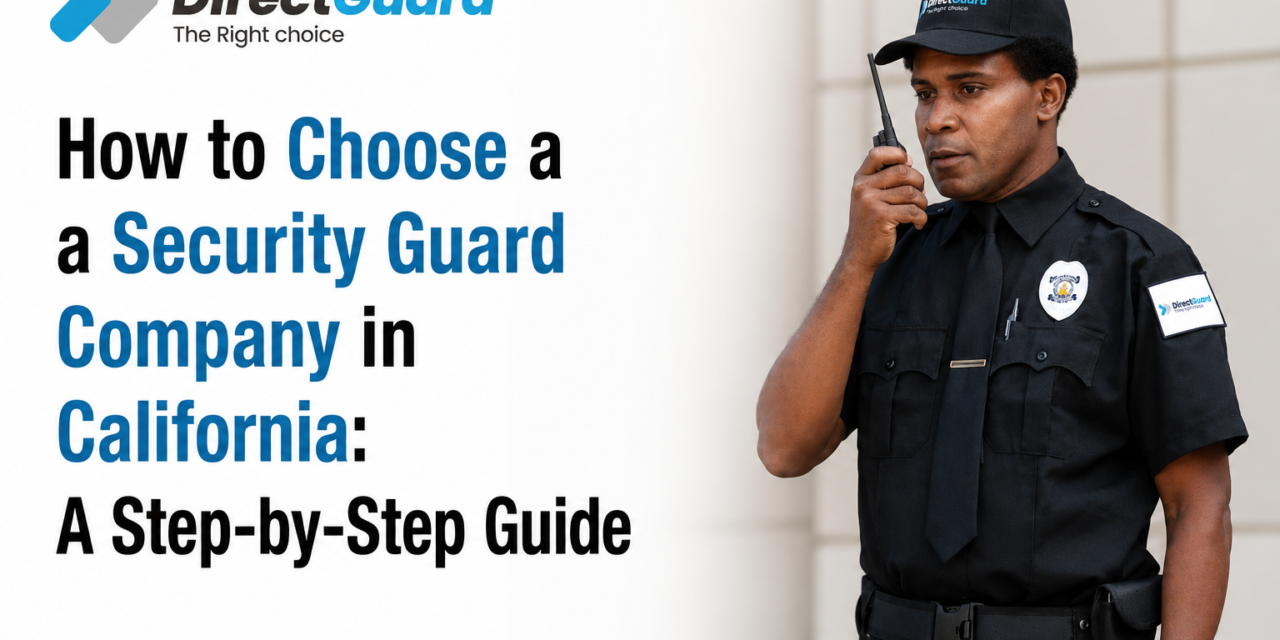 How to Choose a Security Guard Company in California?